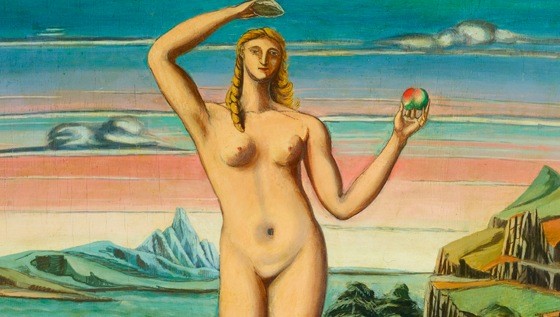 Gigiotti Zanini, La nascita di Venere, 1922, olio su tavola, Mart (Foto da sito ufficiale)