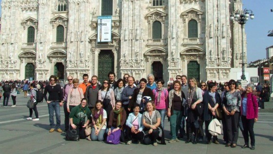 il coro Anzolim de la tor in piazza Duomo a Milano (Foto dal sito ufficiale)