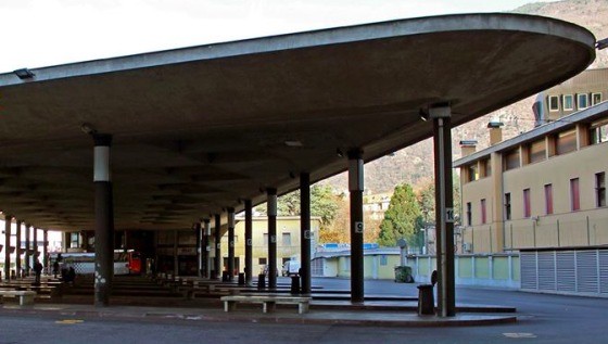 Visioni per la stazione degli autobus di Bolzano il 4 settembre 2015 a