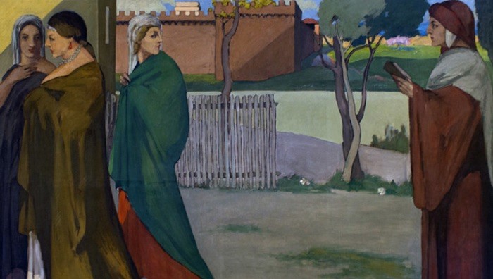 Ardengo Soffici, Incontro di Dante e Beatrice (Immagine da sito ufficiale)