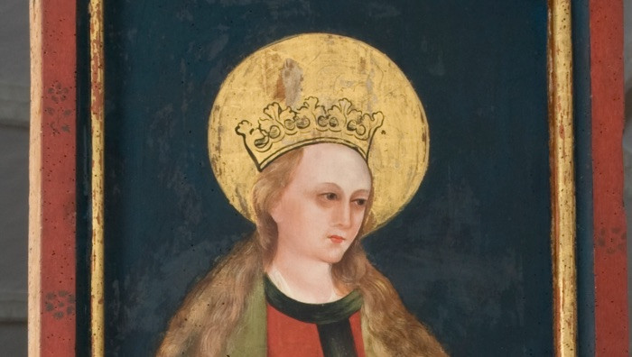 Portelle Tardogotiche/Chiesa di Santa Lucia Caltron / Particolare (Archivio Museo Diocesano)
