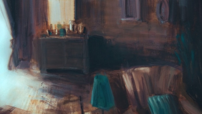 Tina Sgrò, Specchio antico (dettaglio), 2015, acrilico su tela, Courtesy l’artista
