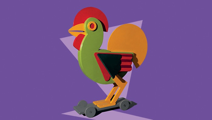 Fortunato Depero, Gallina. Marionetta per i Balli Plastici, 1918 (ricostruzione 1980), Mart