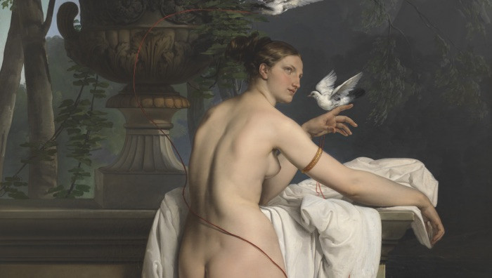 Francesco Hayez, Venere che scherza con due colombe (Ritratto della ballerina Carlotta Chabert), 1830
