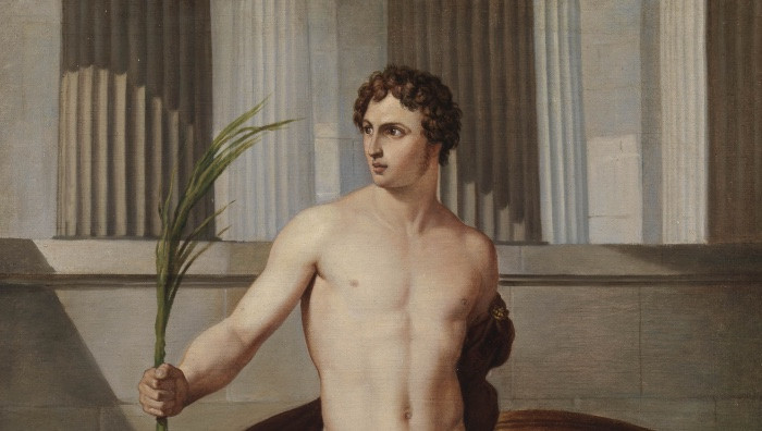 Francesco Hayez, Atleta trionfante, 1813, Collezione Gian Enzo Sperone / particolare