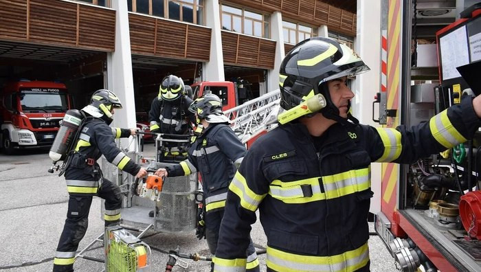 - (Foto dal sito ufficiale / © Vigili del Fuoco Cles - Comune di Cles)