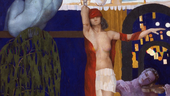 PAT 360542, Luigi Bonazza (Arco, TN, 1877 - Trento, 1965), Notte d’estate, (1928) / particolare